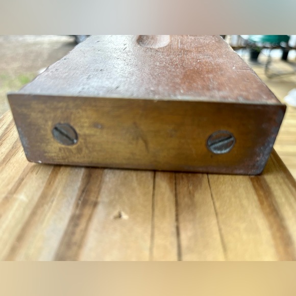 Vintage Mahogany and Brass Acme Level Co. Adjustable Inclinometer & Plumb 26” - Picture 6 of 6